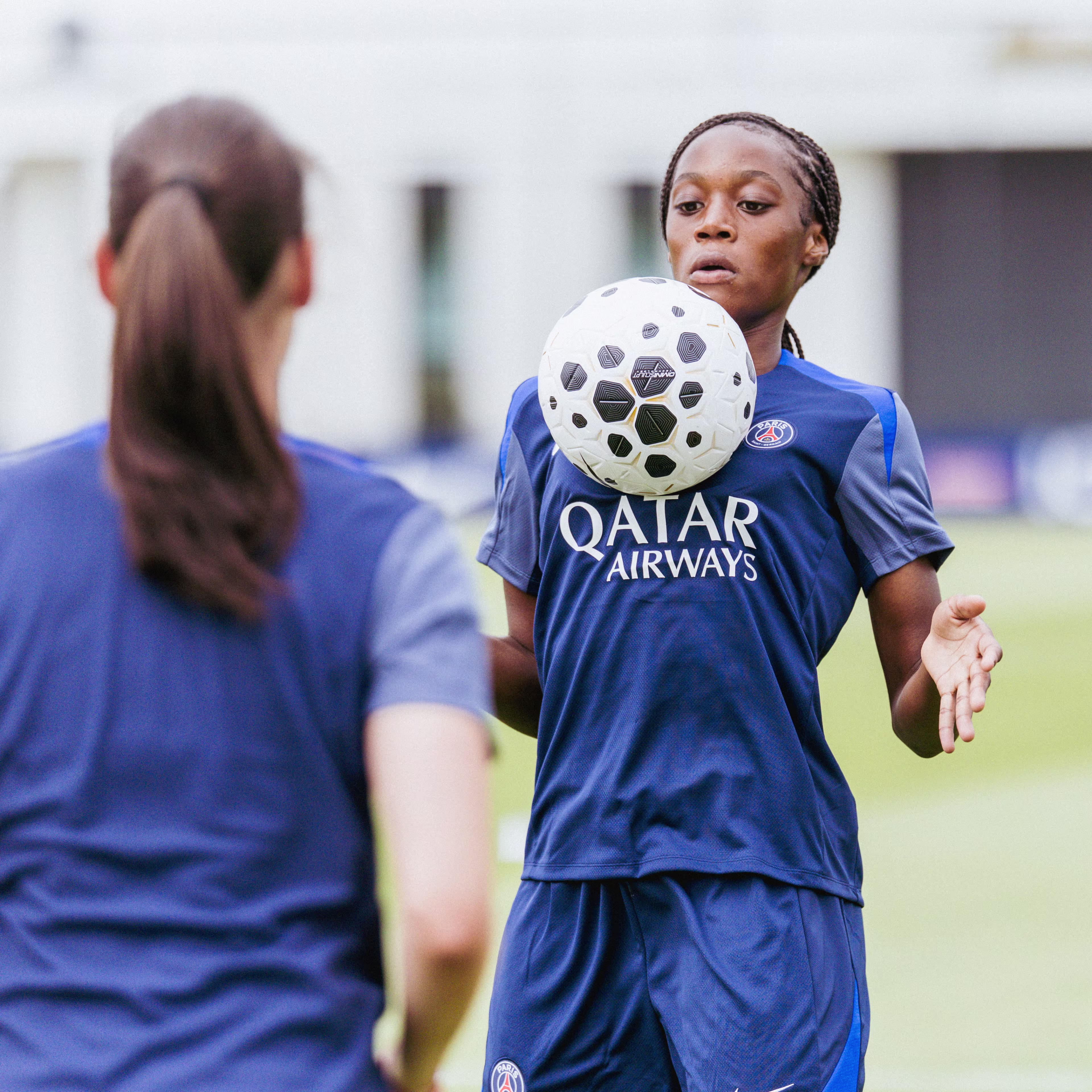 Les parisiennes travaillent leur controle de balle
