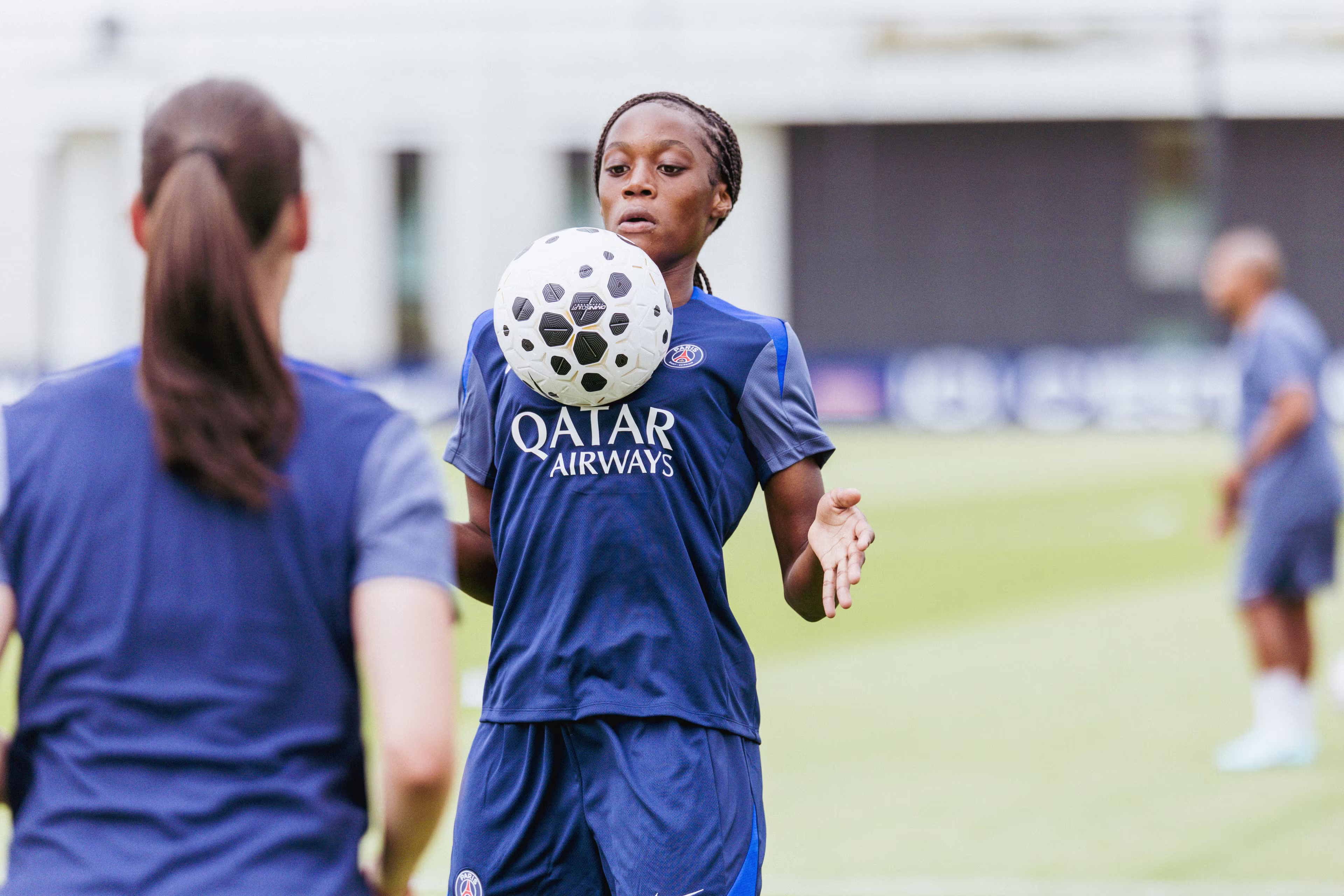 Les parisiennes travaillent leur controle de balle