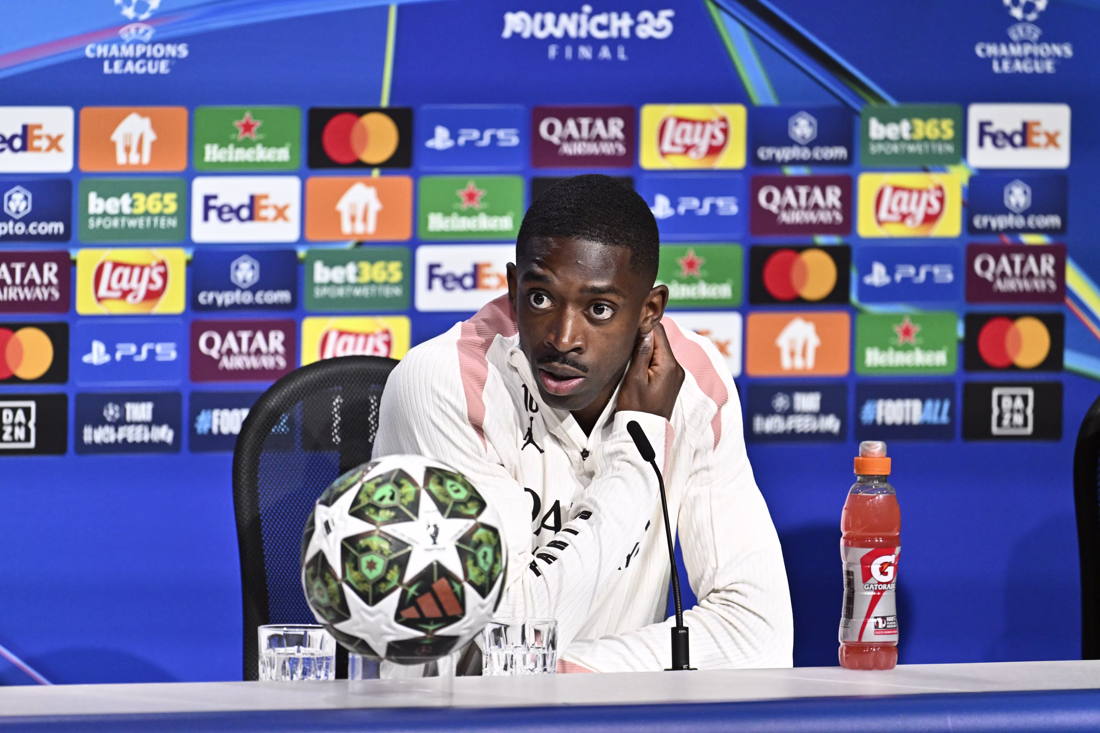 L'attaquant du Paris Saint-Germain s’est exprimé en conférence de presse avant la finale de l'UEFA Champions League face à l'Inter Milan prévue ce samedi 31 mai à 21h à la Munich Football Arena. Extraits.